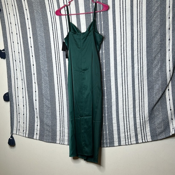 NWT Lulus Satin Midi Dress - Picture 4 of 7